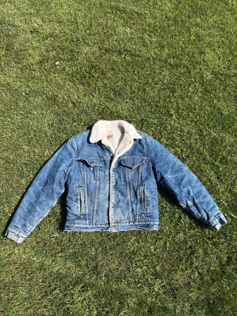 Vintage Levi's Denim Jacket with Sherpa Collar